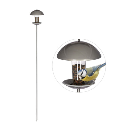 Mangeoire à oiseaux sur un bâton