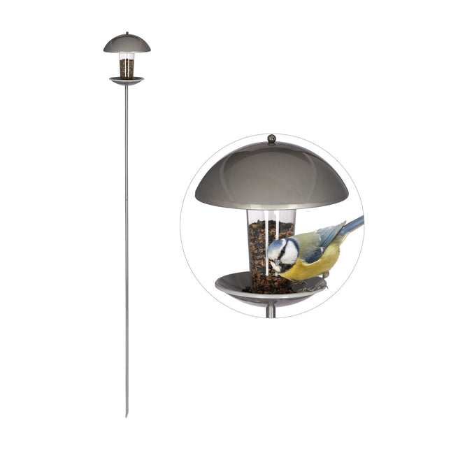 Mangeoire à oiseaux sur un bâton