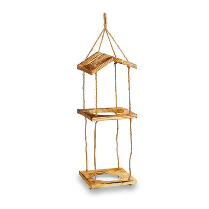 Mangeoire à oiseaux avec 2 bols