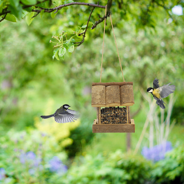 Mangeoire à oiseaux avec suspension