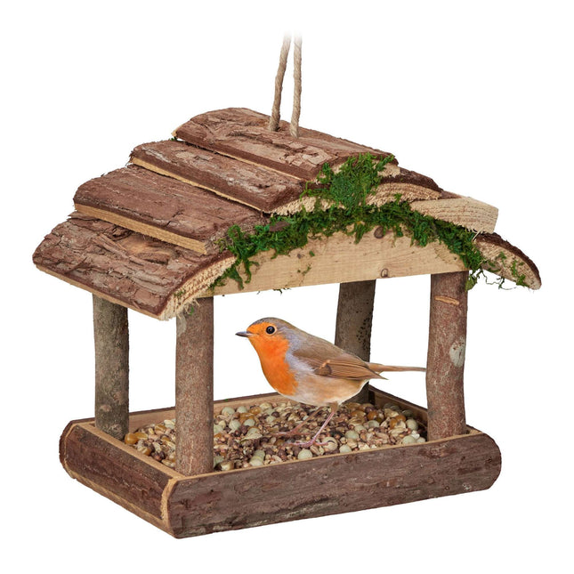 Bird feeder with suspension