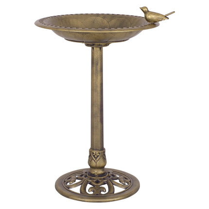 Voederstation voor vogels, voederstation voor vogels, voederstandaard voor vogels, 50 x 76 cm, brons