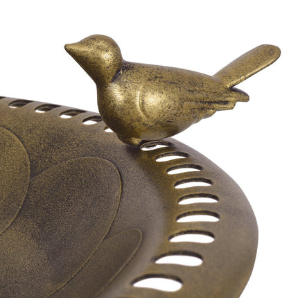 Voederstation voor vogels, voederstation voor vogels, voederstandaard voor vogels, 50 x 76 cm, brons