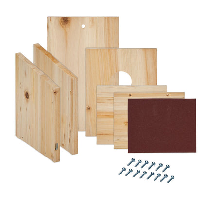 Birdhouse Kit Set of 2 – For Tits & Sparrows, 35mm Hole