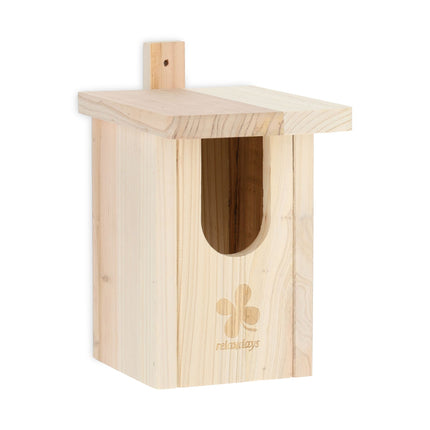 Vogelhaus Naturholz Halbhohle Vögel