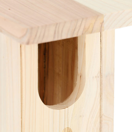 Vogelhaus Naturholz Halbhohle Vögel