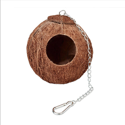 Vogelhäuschen Kokosnuss 2er Set