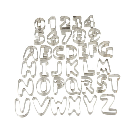 Keksausstecher Buchstaben &amp; Zahlen