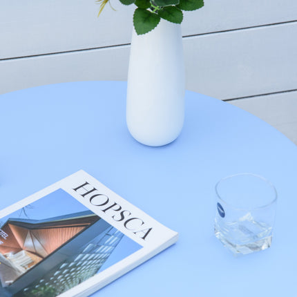 Bistrotisch-Set für 2 Personen – Hellblau, Gartenmöbel