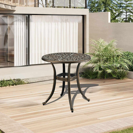 Bistro Table with Parasol Hole – Cast Aluminium