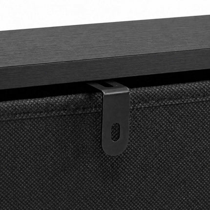 Black 5-Drawer Fabric Chest – Metal Frame, MDF Top