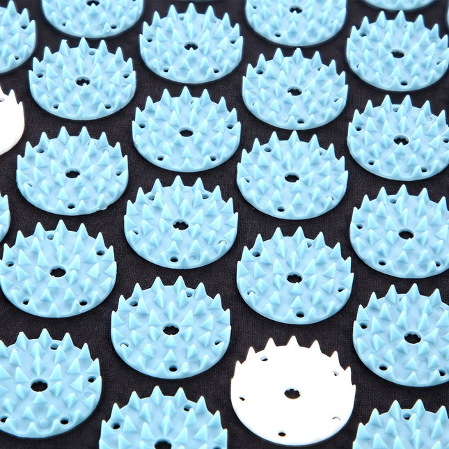 Schwarze Akupressurmatte mit Kissen-Set