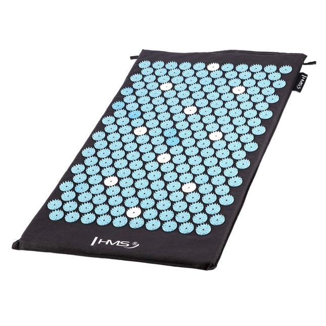 Schwarze Akupressurmatte mit Kissen-Set