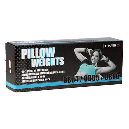 Black Ankle & Wrist Weights, 2 x 3 kg