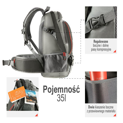 Black Backpack, Large Capacity, Durable Material
