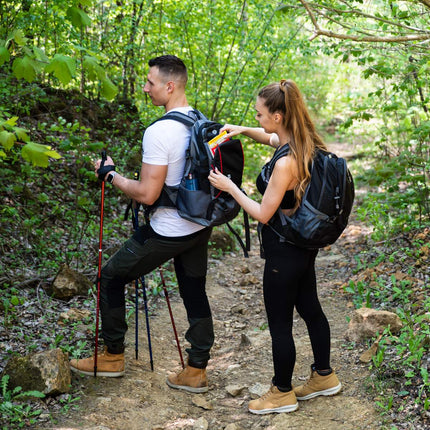 Black Backpack, Large Capacity, Durable Material
