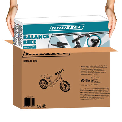 Black Balance Bike for Kids – Lightweight, Durable