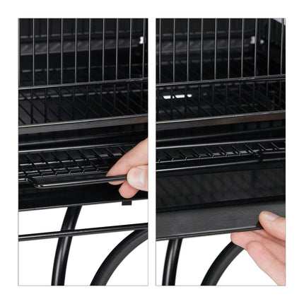 Black Bird Cage with Stand