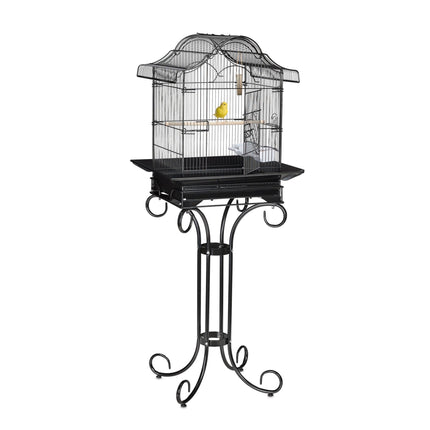 Black Bird Cage with Stand