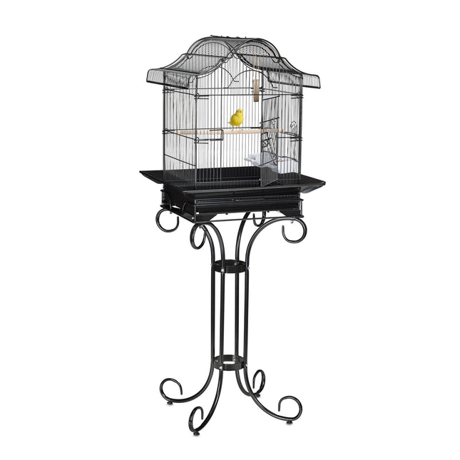 Black Bird Cage with Stand