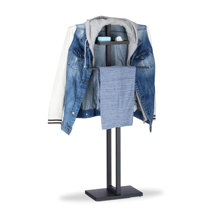 Black Clothes Valet Stand