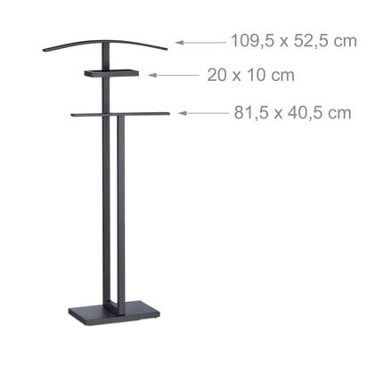 Black Clothes Valet Stand