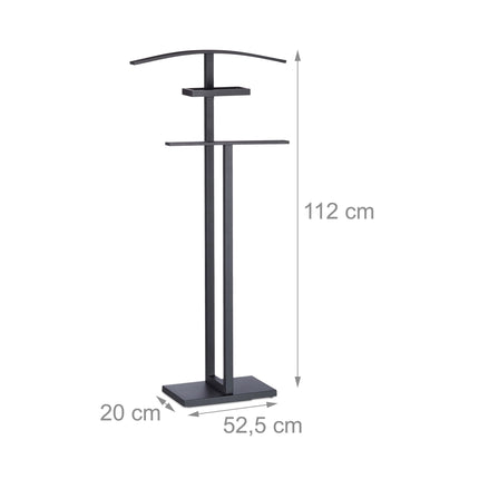 Black Clothes Valet Stand