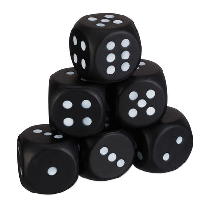 Schwarzes Schaumstoffwürfel-Set – 6 Stück, weich & leise