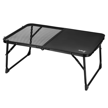 Schwarzer klappbarer Campingtisch – leicht, kompakt, 60x40 cm