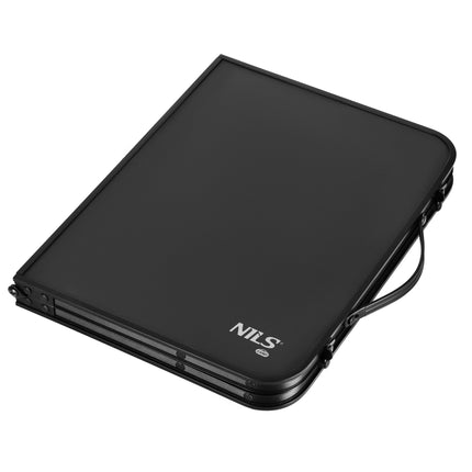 Schwarzer klappbarer Campingtisch – leicht, kompakt, 60x40 cm