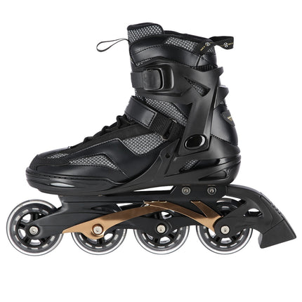 Black-Gold Inline Skates, Size 41