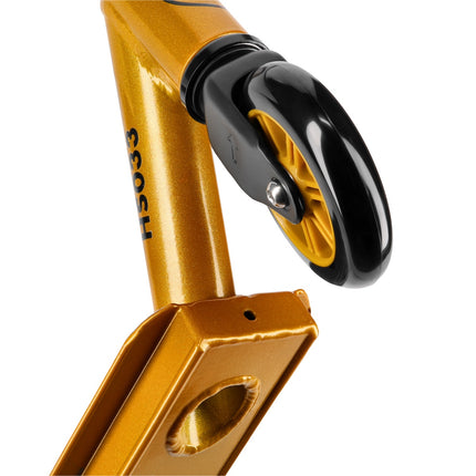 Stunt Scooter Schwarz-Gold, Robustes Design