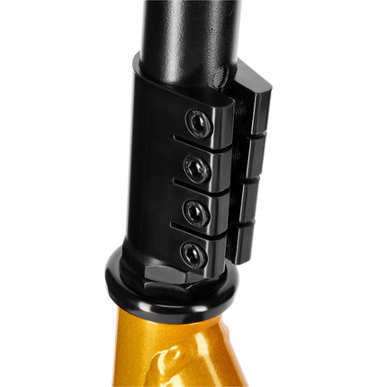 Stunt Scooter Schwarz-Gold, Robustes Design