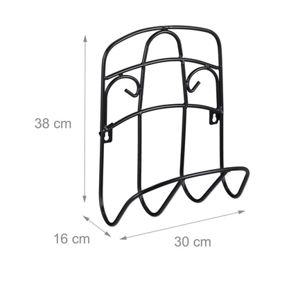 Schwarzer Schlauchhalter