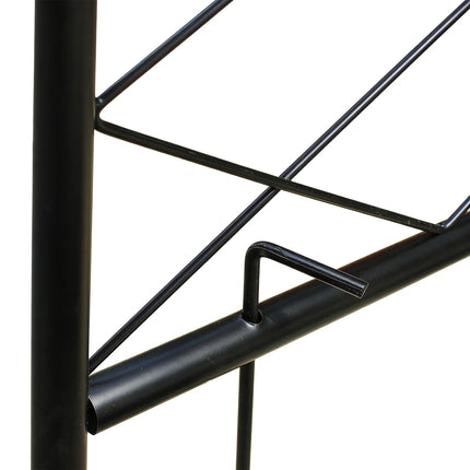 Black Iron Garden Arch, 240 x 140 x 50 cm