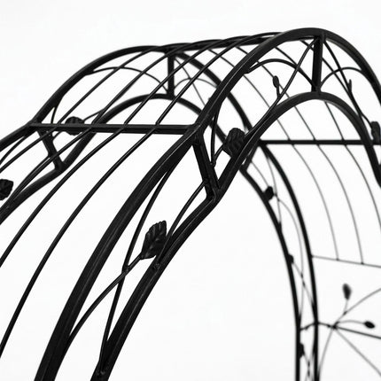 Black Iron Garden Arch, 240 x 140 x 50 cm