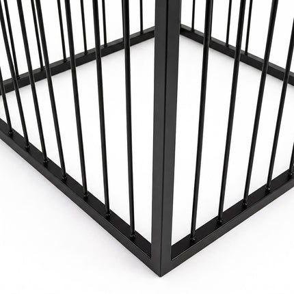 Black Iron Plant Stand, 61 cm – Modern Lattice Design