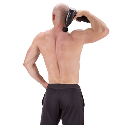Schwarze Massagepistole, Handheld-Tiefengewebe-Massagegerät