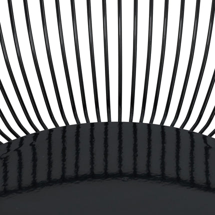 Black Metal Wire Fruit Bowl – Large, Round Design