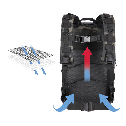 Black Moro Defender Backpack, Durable and Spacious
