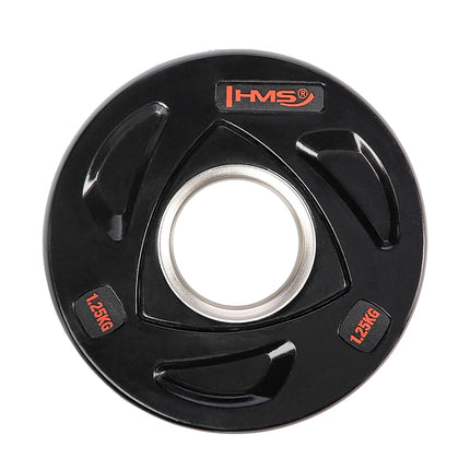 Schwarze Olympia-Hantelscheibe 1,25 kg