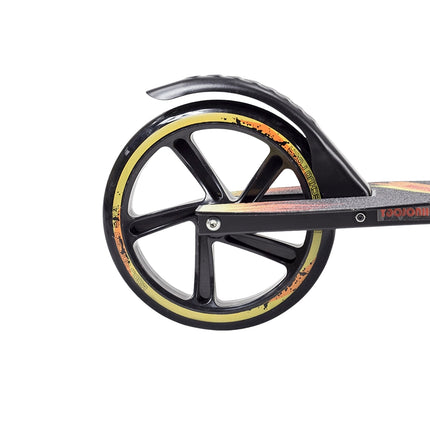 Black PU Scooter, 205mm Wheels, Foldable Design