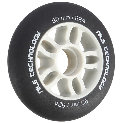 Schwarze PU-Rollen 90x24mm 82A, 4er-Set