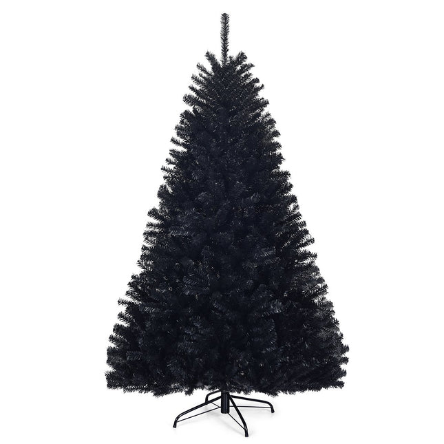 Černý PVC halloweenský vánoční stromek, 180 cm, skládací
