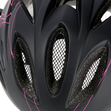 Schwarz-Pinker Helm, Größe S (50-59cm)