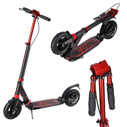Schwarz-Roter Tretroller, Höhenverstellbar