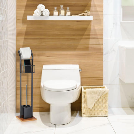 WC-Bürste aus schwarzem Silikon