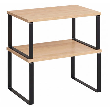 Black Spice Rack Set of 2 – Adjustable MDF and Iron