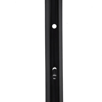 Černé ocelové plotové sloupky, 90 cm, sada 10 ks