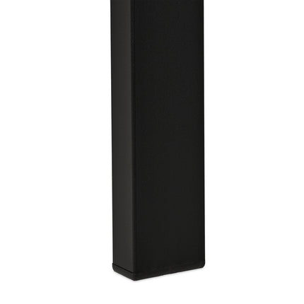 Black Steel Garden Bench – Geometric Design